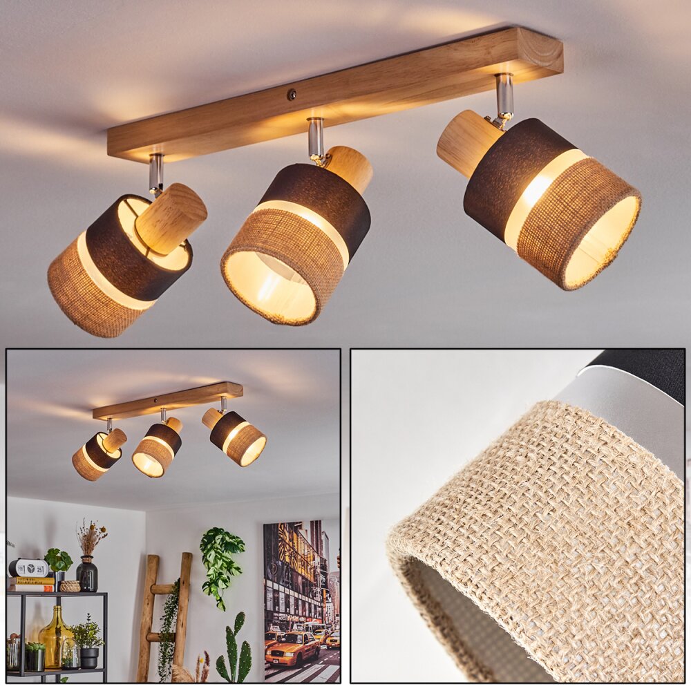Fallhagen Deckenleuchte Chrom, Naturfarben, 3-flammig main product photo