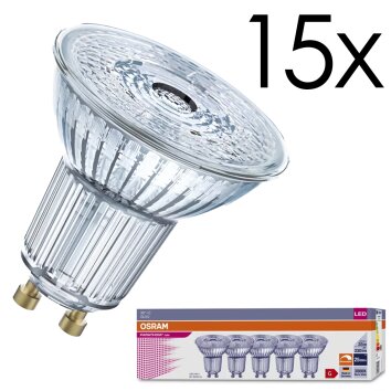 GU10 15er Set 3,4 Watt 3000 Kelvin 230 Lumen GU10 15er Set 3,4 Watt 3000 Kelvin 230 Lumen