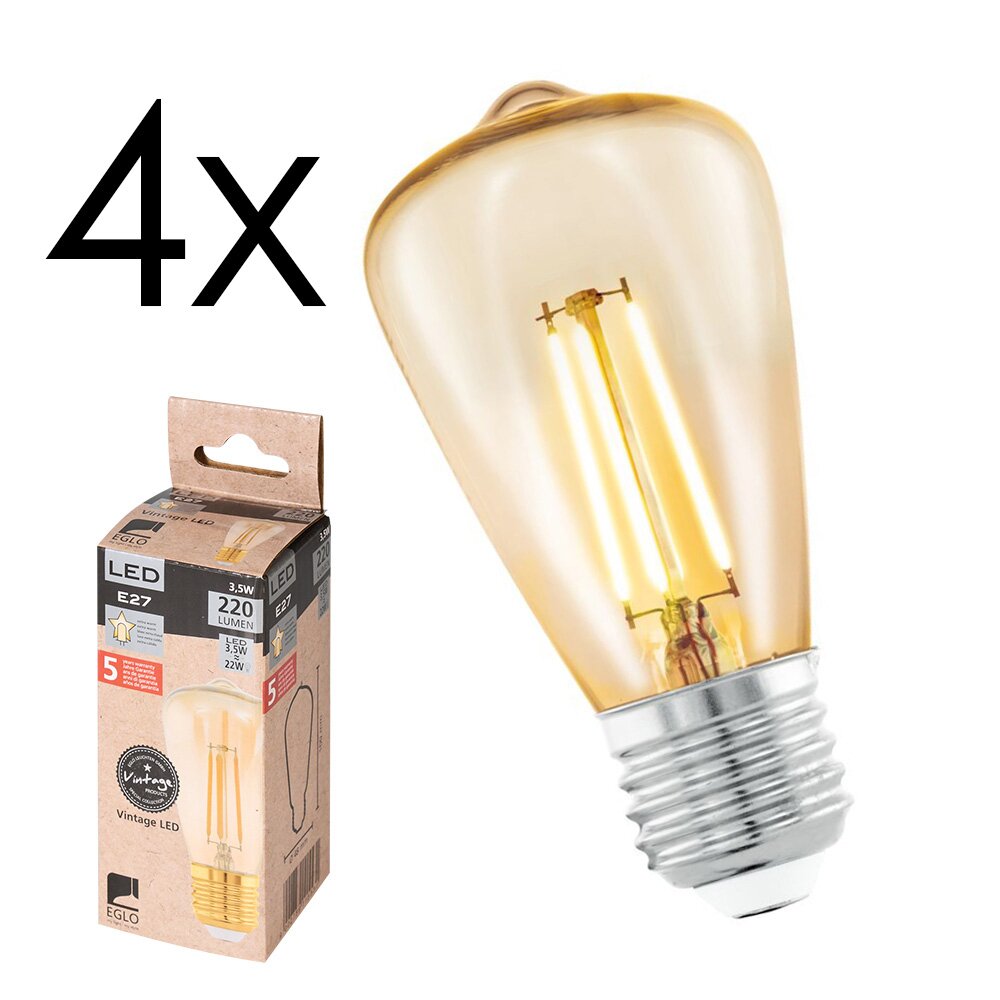 LED E27 4er Set 3,5 Watt 2200 Kelvin 220 Lumen main product photo