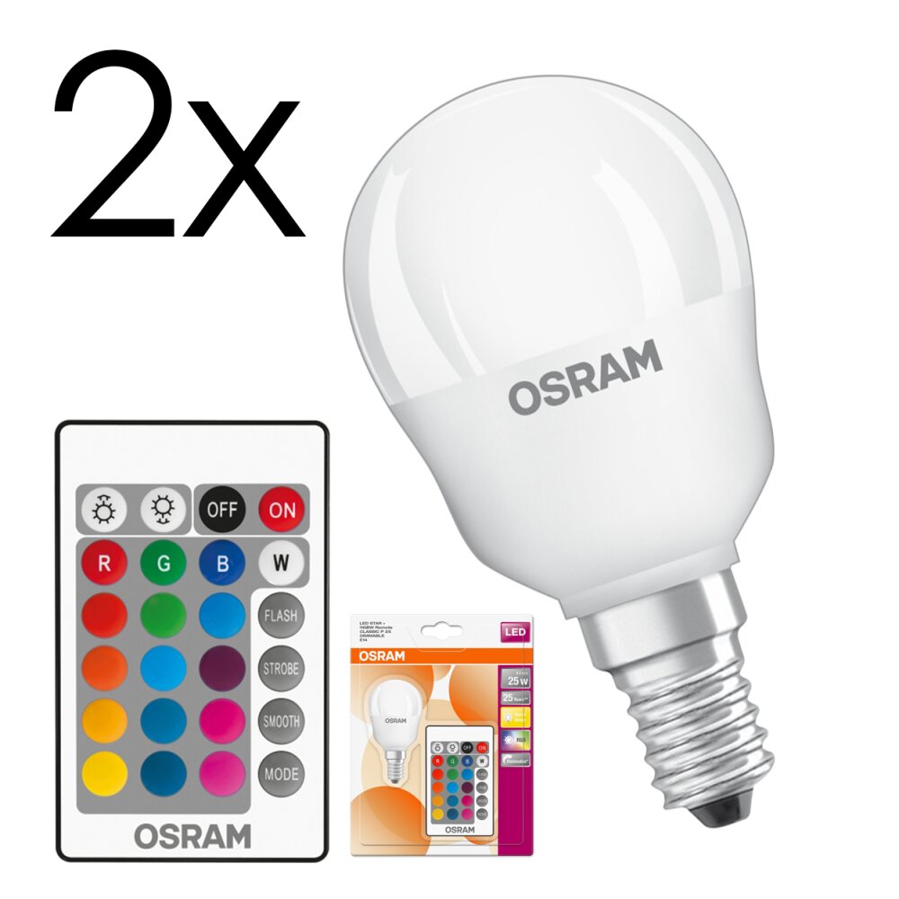 LED E14 2er Set 4,5 Watt 2700 Kelvin 250 Lumen main product photo