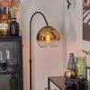 Koyoto Bogenlampe Glas 25 cm Gold, Klar, 1-flammig