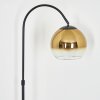 Koyoto Bogenlampe Glas 25 cm Gold, Klar, 1-flammig