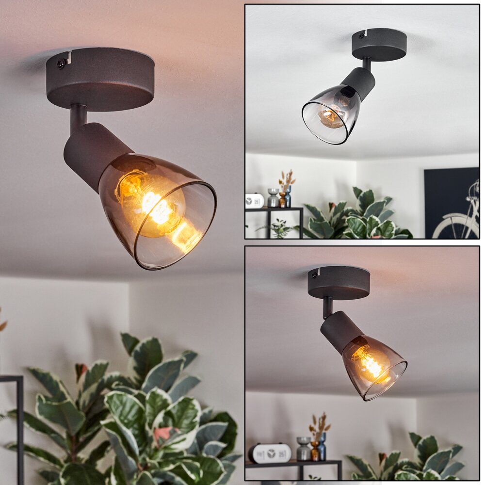 Medelim Deckenleuchte Schwarz, 1-flammig main product photo