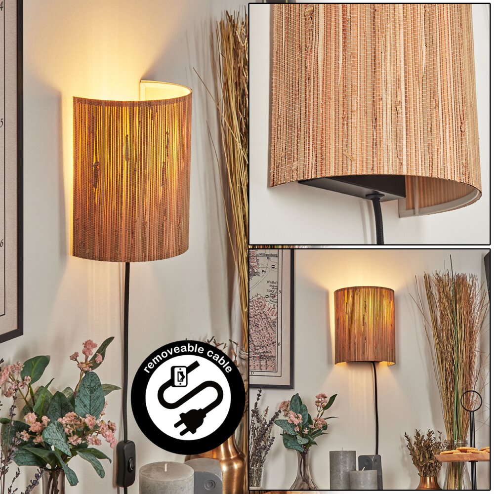Viadores Wandleuchte Schwarz, 1-flammig main product photo