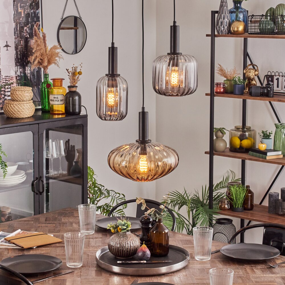 Alcofra Hängeleuchte Schwarz, 3-flammig main product photo