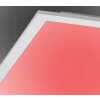 Leuchten Direkt FLAT Deckenleuchte LED Weiß, 1-flammig, Fernbedienung, Farbwechsler