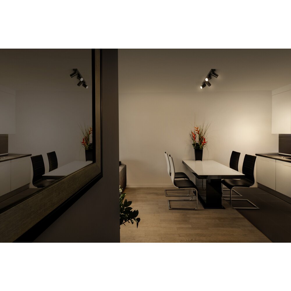 LEDVANCE Led Spot Deckenleuchte Schwarz, 4-flammig