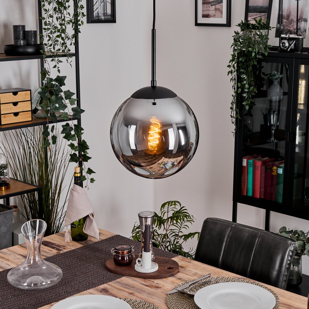 Gastor Hängeleuchte Glas 25 cm Rauchfarben, 1-flammig main product photo