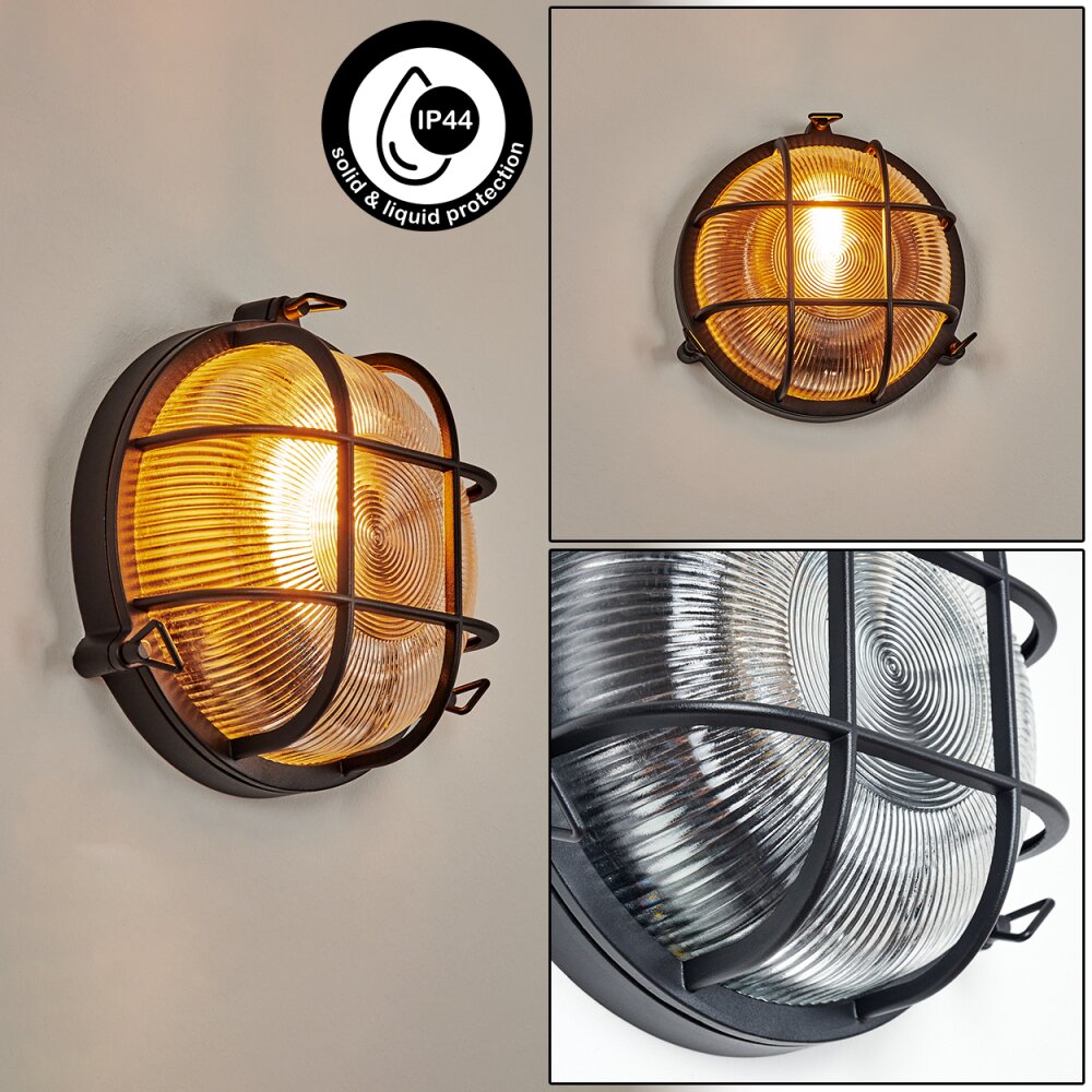 Godel Außenwandleuchte Schwarz, 1-flammig main product photo
