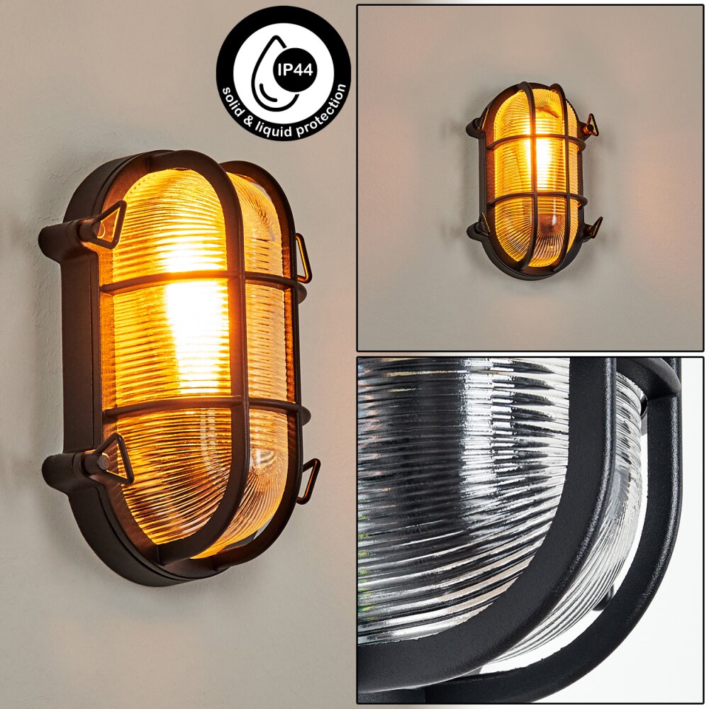 Godel Außenwandleuchte Schwarz, 1-flammig main product photo