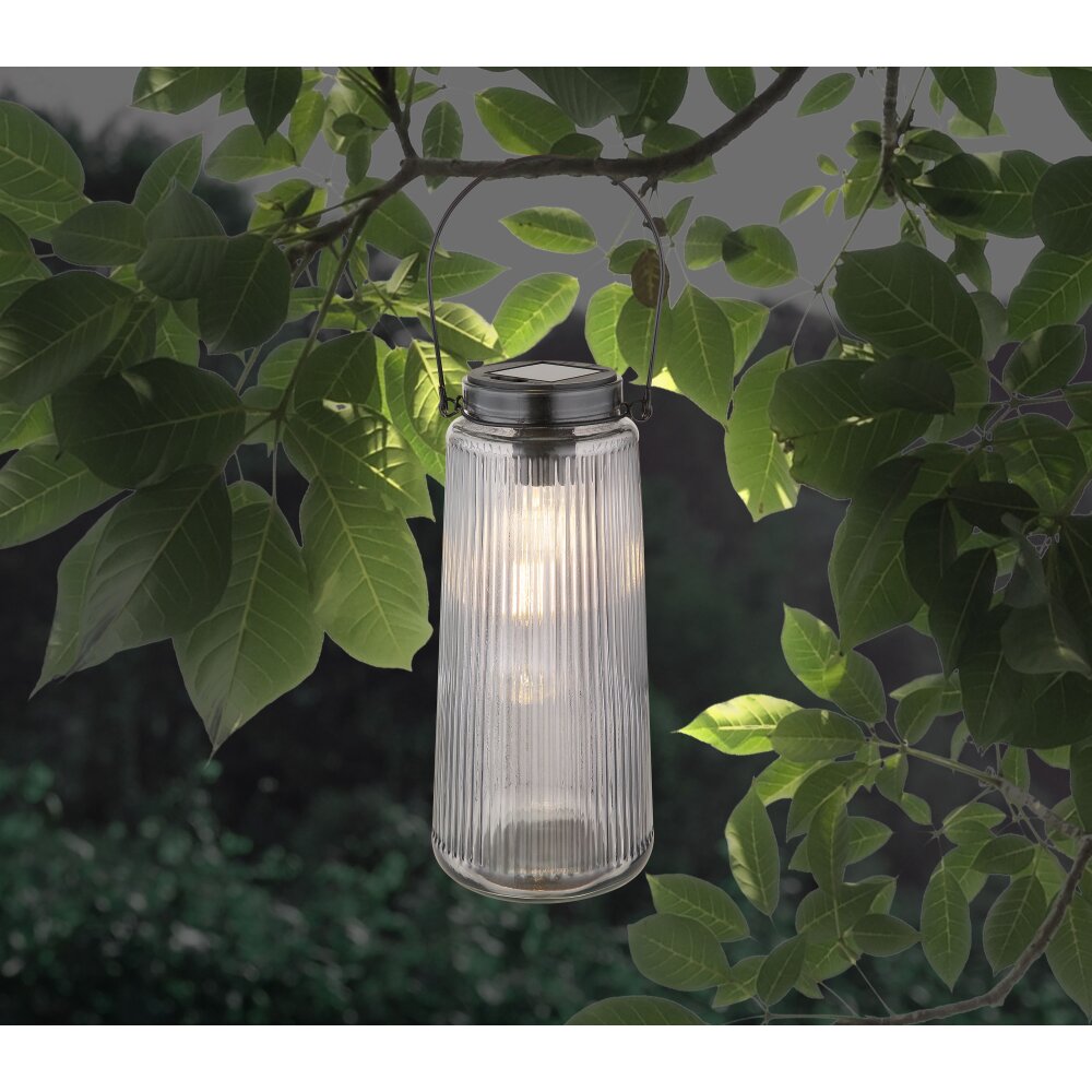 Globo SOLAR Tischleuchte LED Rauchfarben, Transparent, Klar, 1-flammig main product photo