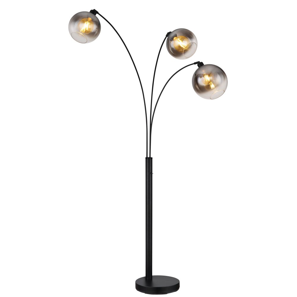 Globo Newcastle Stehleuchte Schwarz, 3-flammig main product photo
