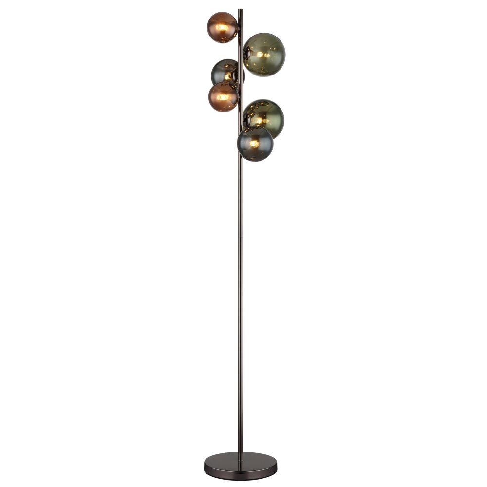 Globo Riha Stehleuchte Grau, 6-flammig main product photo
