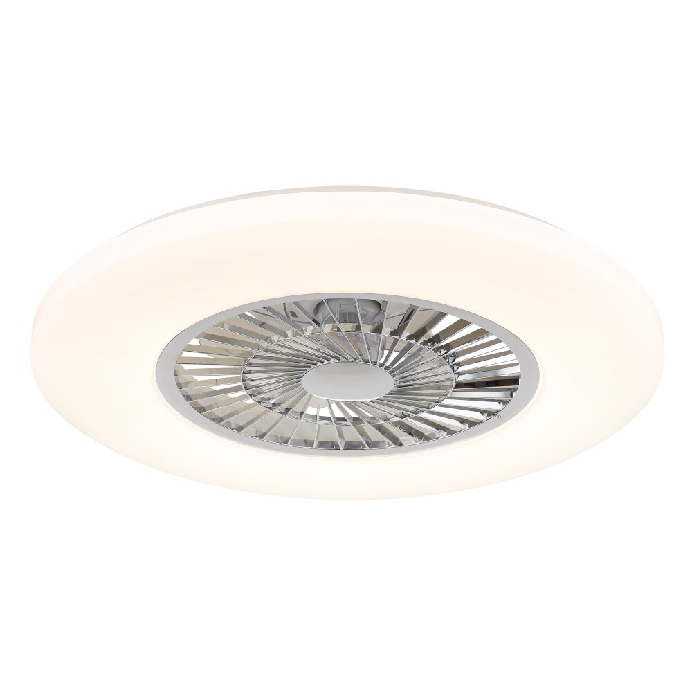 Globo Alva Deckenventilator LED Weiß, 1-flammig, Fernbedienung, Farbwechsler main product photo
