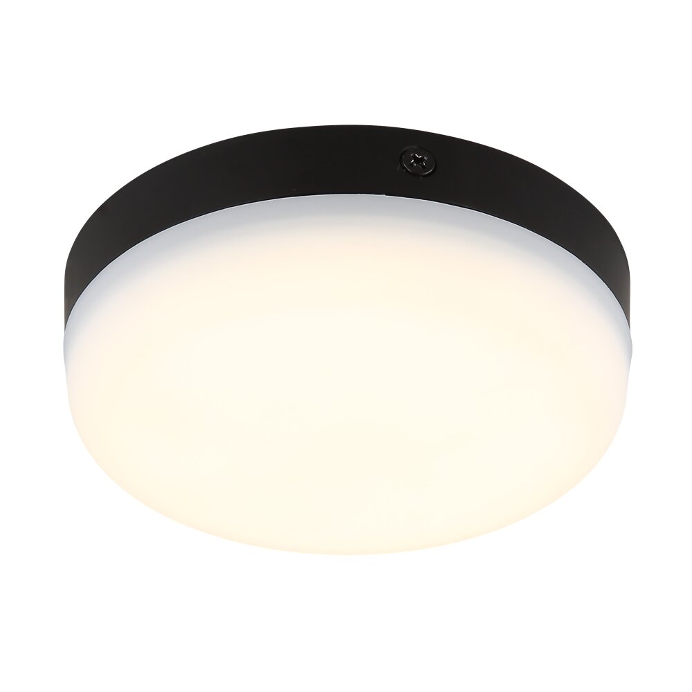 Globo Matthew Deckenleuchte LED Schwarz, 1-flammig main product photo