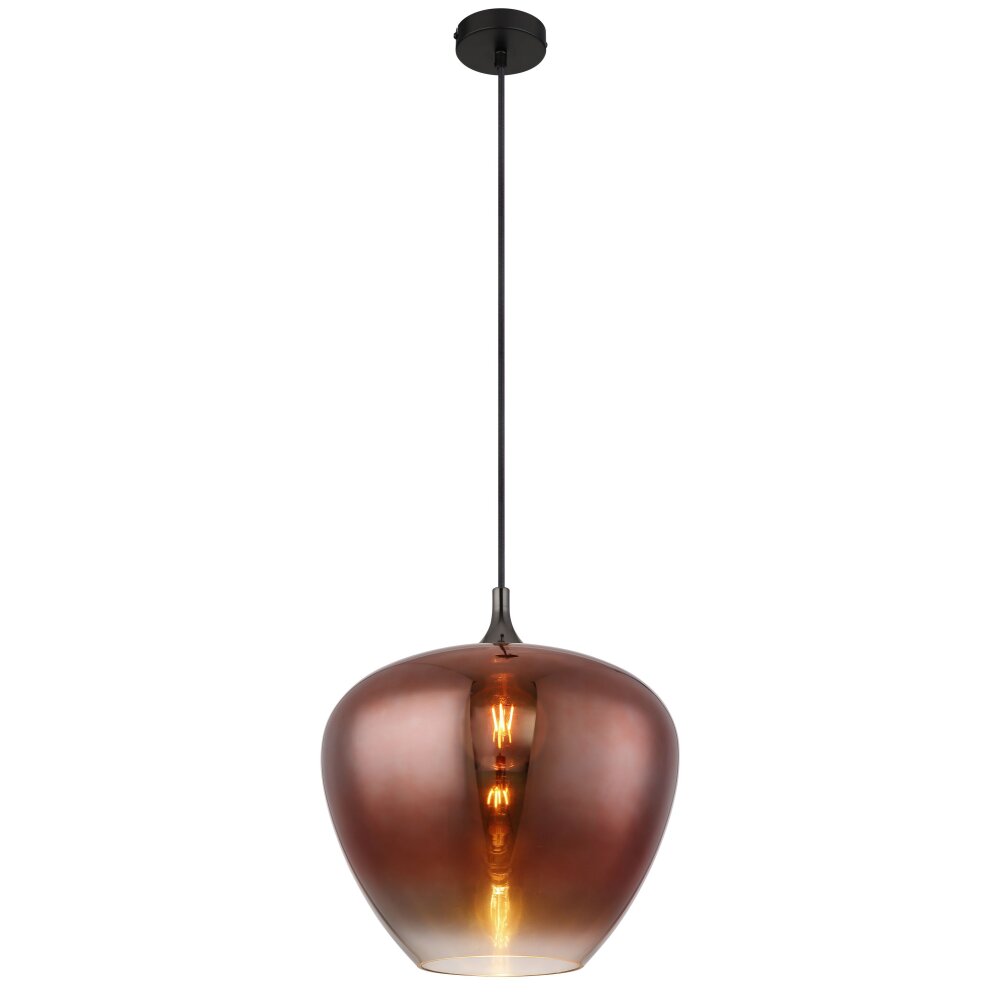 Globo Maxy Hängeleuchte Chrom, Schwarz, 1-flammig main product photo
