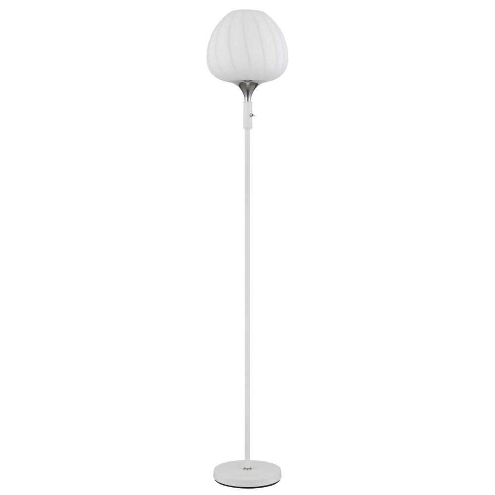 Globo Maxy Stehleuchte Chrom, Weiß, 1-flammig