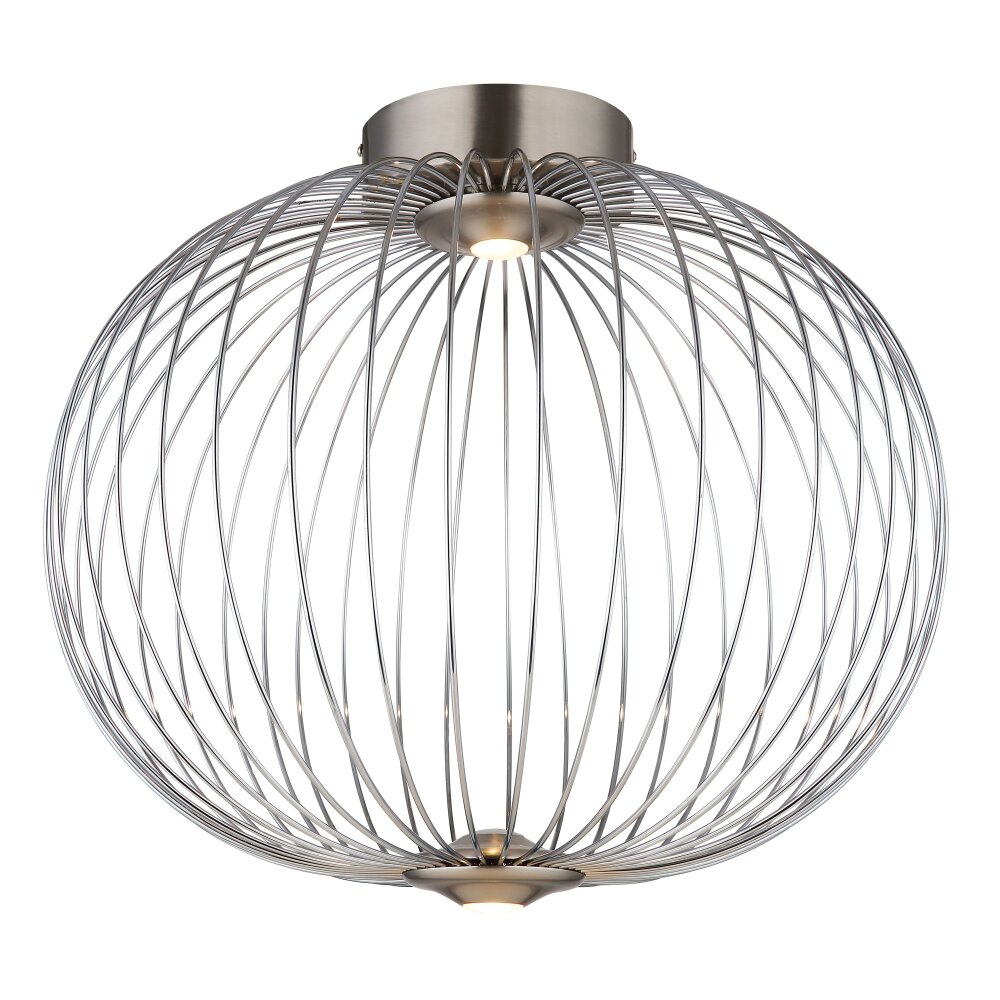 Globo Galway Deckenleuchte LED Nickel-Matt, 1-flammig