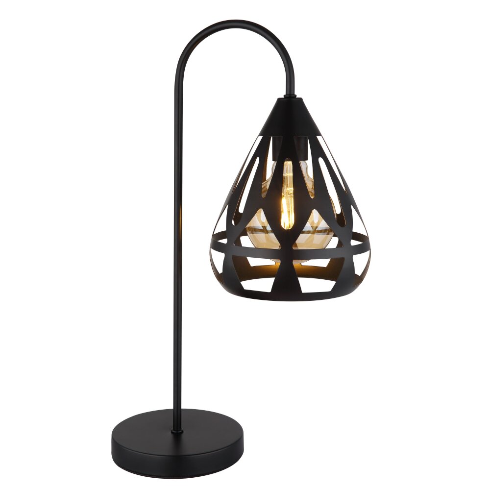 Globo Hassan Tischleuchte Schwarz, 1-flammig main product photo