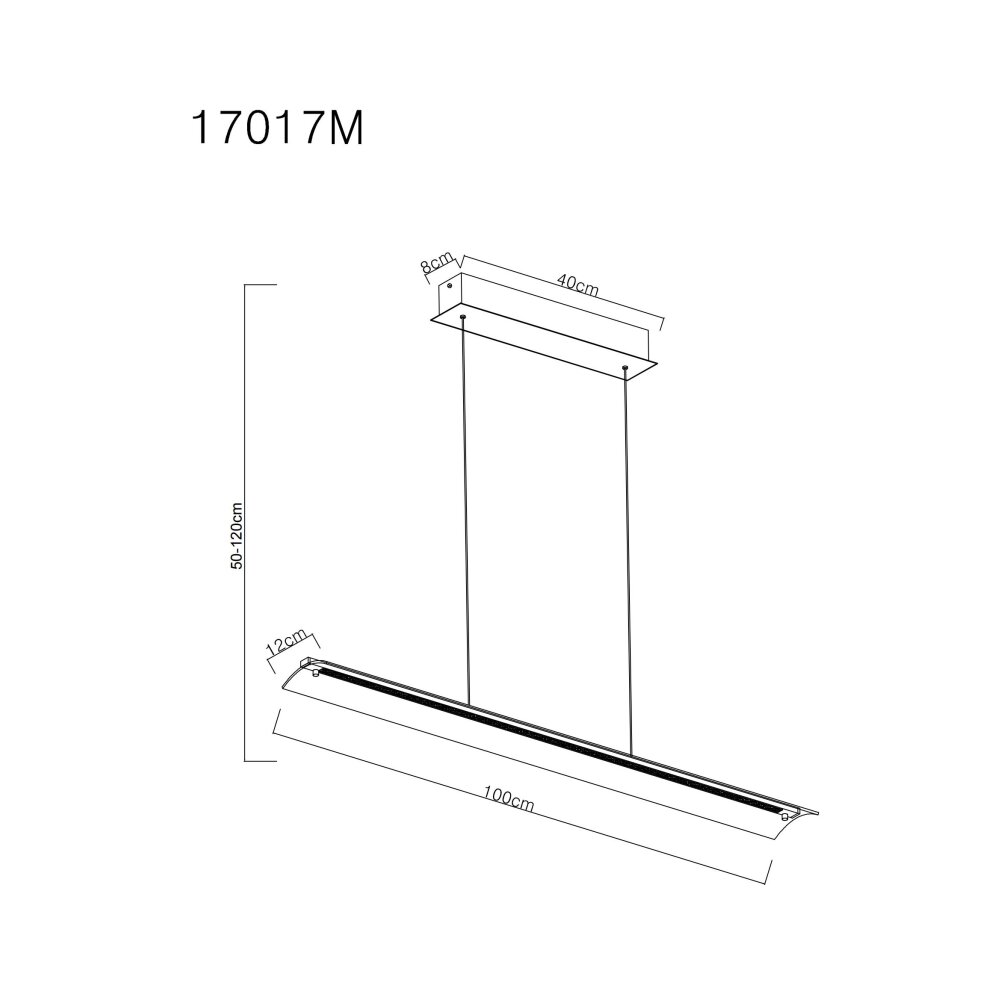 Globo Muriella Hängeleuchte LED Messing, 1-flammig
