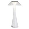 Globo Ambra Tischleuchte LED Chrom, Transparent, Klar, 1-flammig