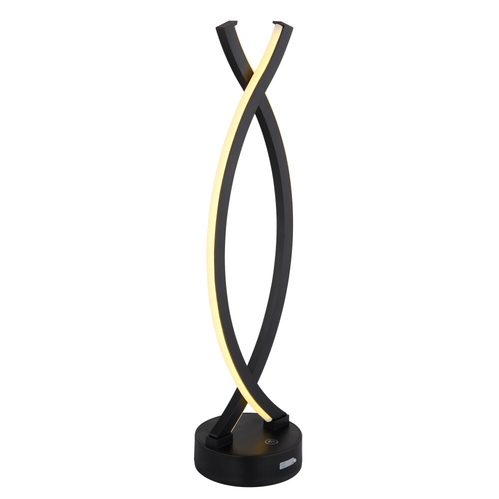 Globo Hela Tischleuchte LED Schwarz, 1-flammig main product photo