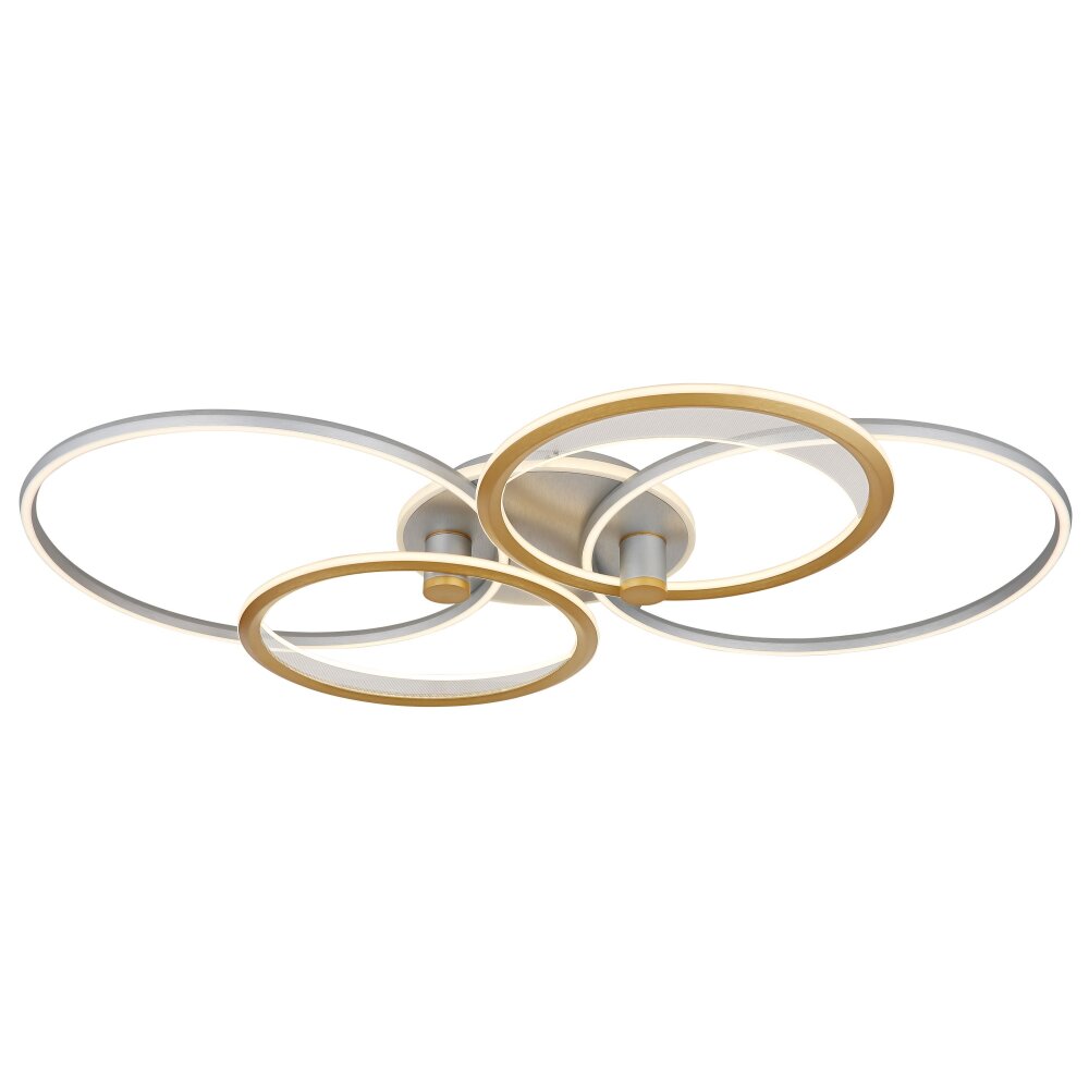 Globo Umbra Deckenleuchte LED Gold, Silber, 1-flammig, Fernbedienung main product photo
