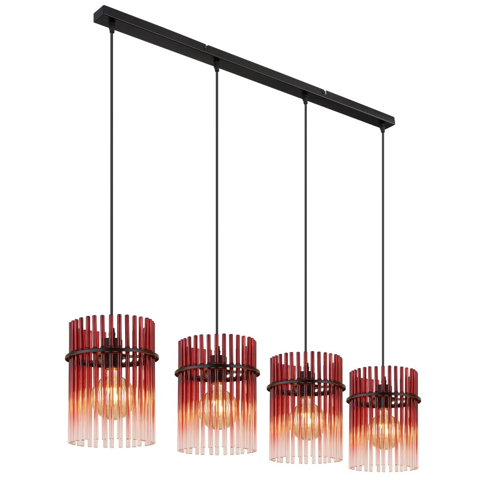 Globo Gorley Hängeleuchte Schwarz, 4-flammig main product photo