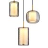 Globo Lampigna Hängeleuchte LED Messing, Schwarz, 1-flammig