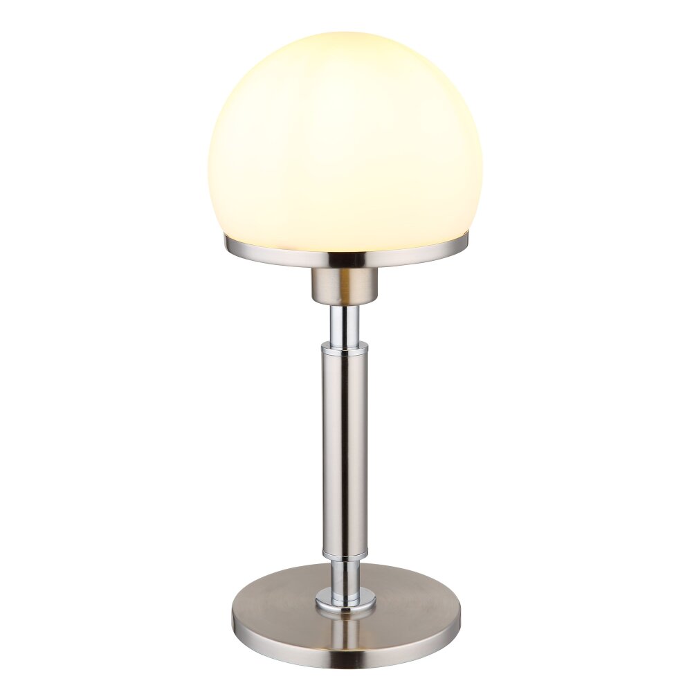 Globo Haku Tischleuchte Chrom, Nickel-Matt, 1-flammig main product photo