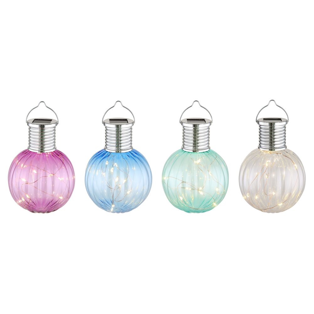 Globo Solar Solarleuchte LED Chrom, Silber, 12-flammig main product photo