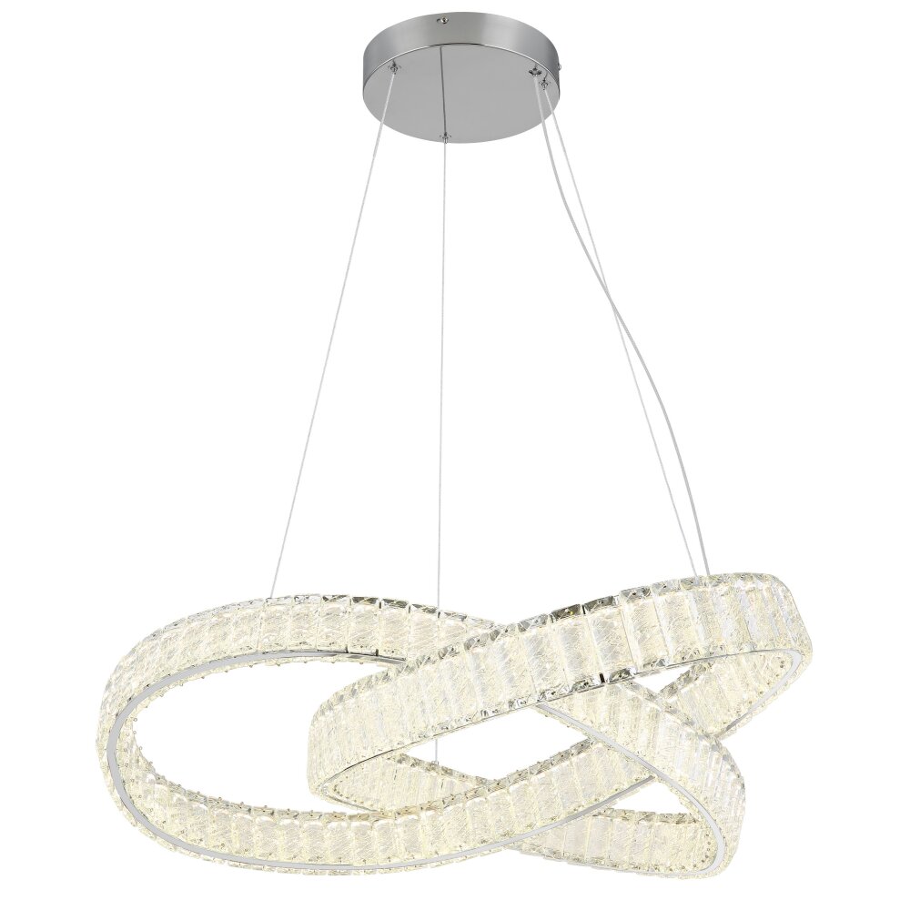 Globo Mucky Hängeleuchte LED Chrom, 1-flammig, Fernbedienung main product photo