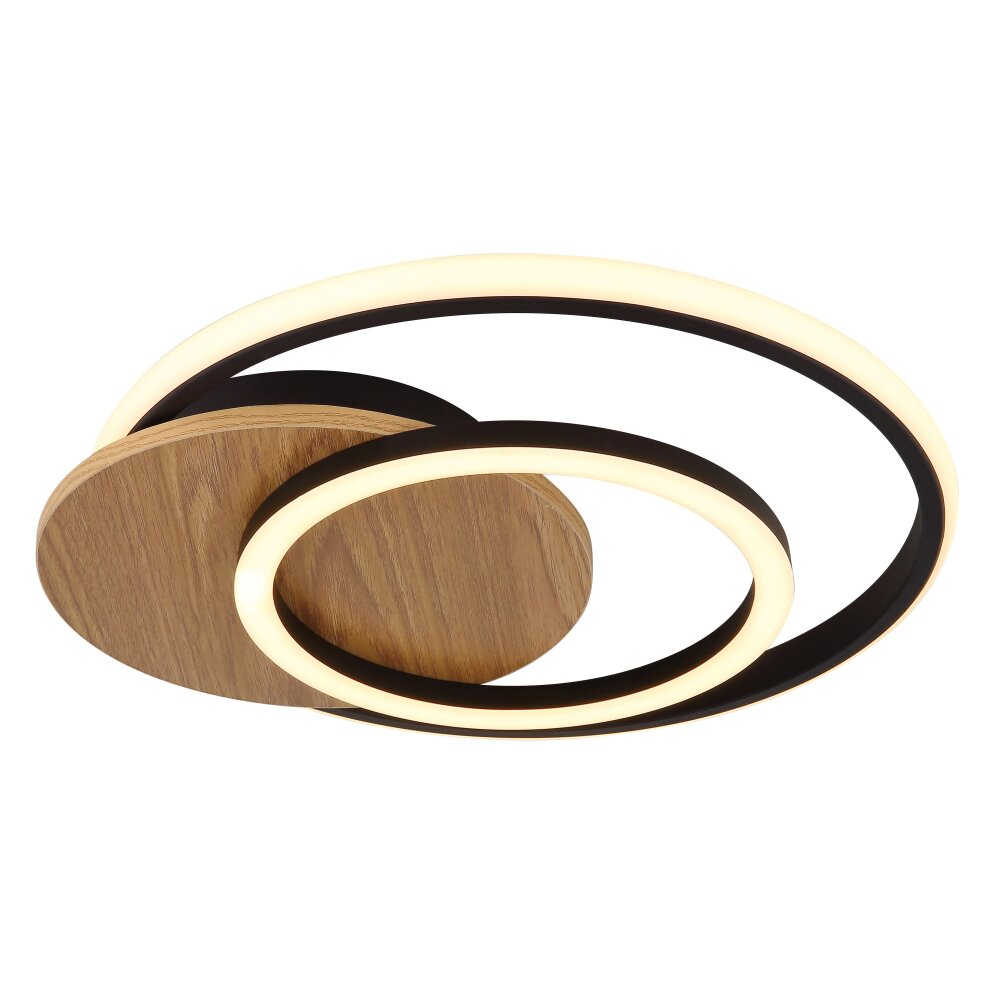 Globo Julio Deckenleuchte LED Holz dunkel, Naturfarben, 1-flammig main product photo