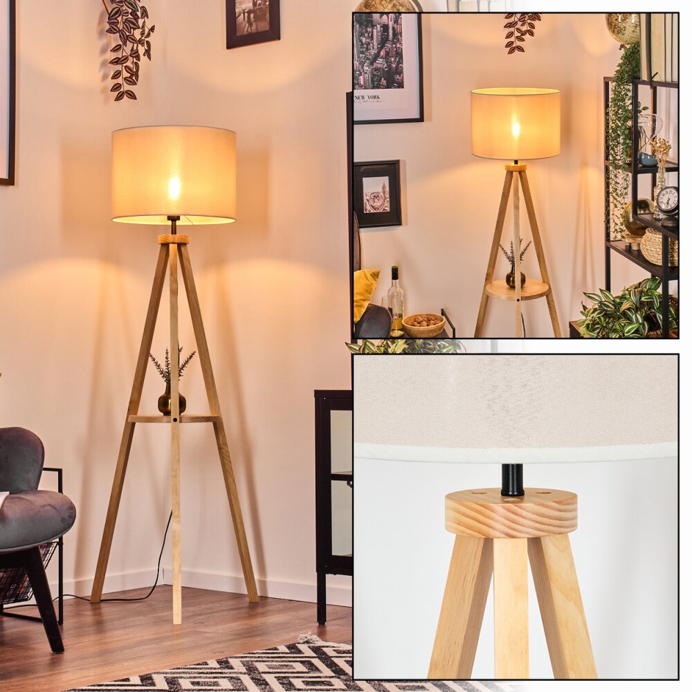 Bassagoda Stehleuchte Naturfarben, 1-flammig main product photo