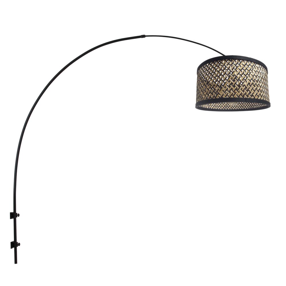 Steinhauer Sparkled Light Wandleuchte Schwarz, 1-flammig main product photo