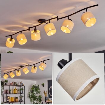 Bassagoda Deckenleuchte beige, Weiß, 6-flammig Bassagoda Deckenleuchte beige, Weiß, 6-flammig