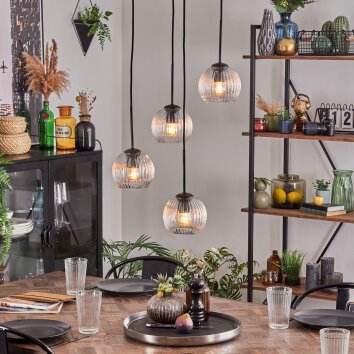 Koyoto Hängeleuchte Glas 15 cm Klar, 4-flammig Koyoto Hängeleuchte Glas 15 cm Klar, 4-flammig