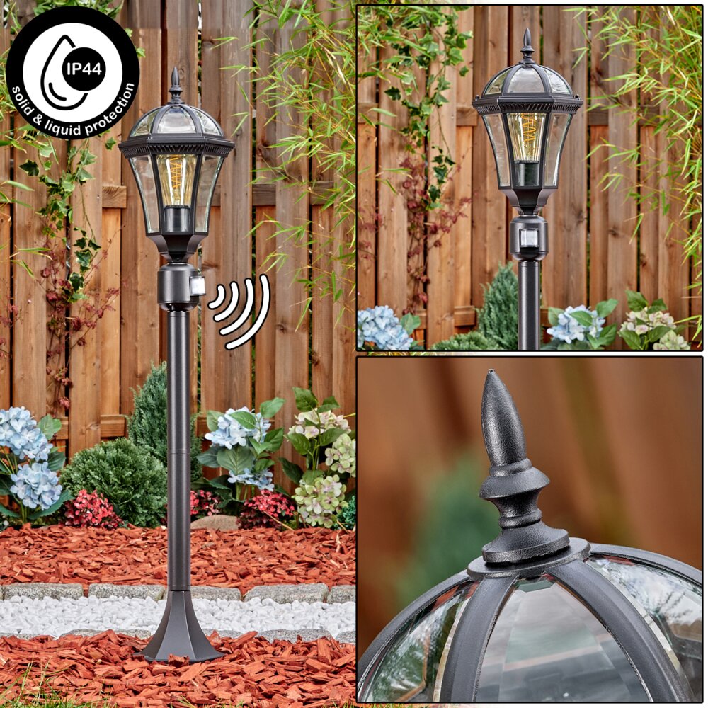 Lavajo Wegeleuchte Schwarz, 1-flammig, Bewegungsmelder main product photo