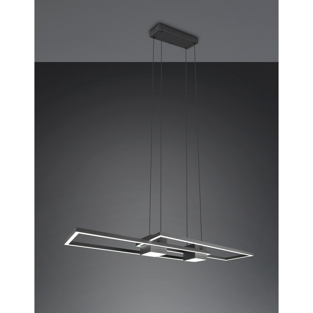 Trio ALBANY Pendelleuchte LED Schwarz, 1-flammig, Fernbedienung main product photo