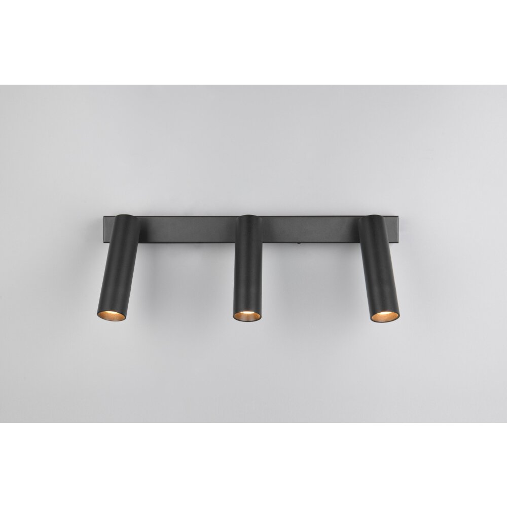Trio Ambala Deckenspot LED Schwarz, 3-flammig