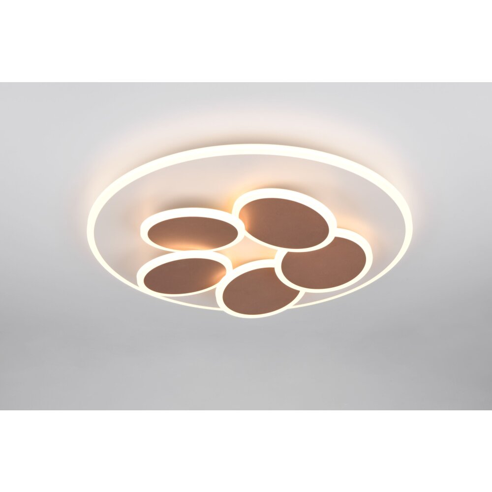 Trio Mandala Deckenleuchte LED Grau, 1-flammig, Fernbedienung main product photo