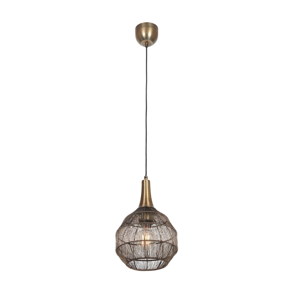 Trio SORAYA Pendelleuchte Altmessing, 1-flammig main product photo