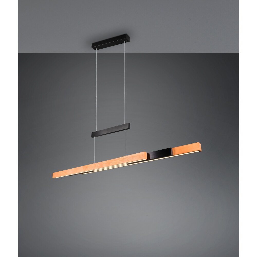 Trio Trajan Pendelleuchte LED Schwarz, 1-flammig main product photo