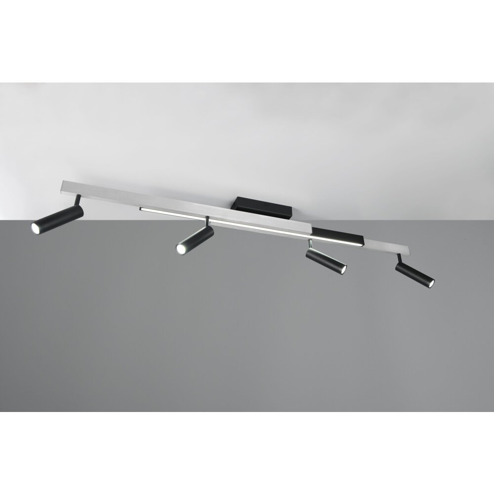 Trio Zeno Deckenleuchte LED Aluminium, 5-flammig, Fernbedienung
