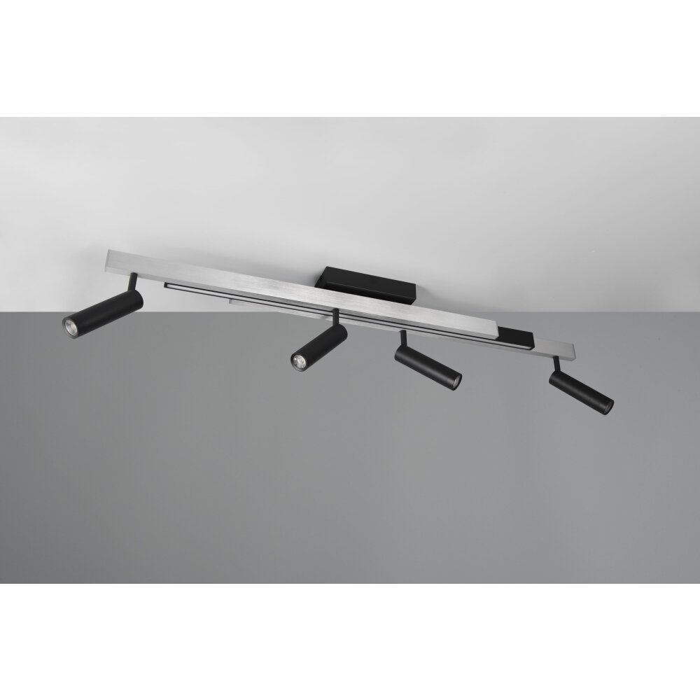 Trio Zeno Deckenleuchte LED Aluminium, 5-flammig, Fernbedienung