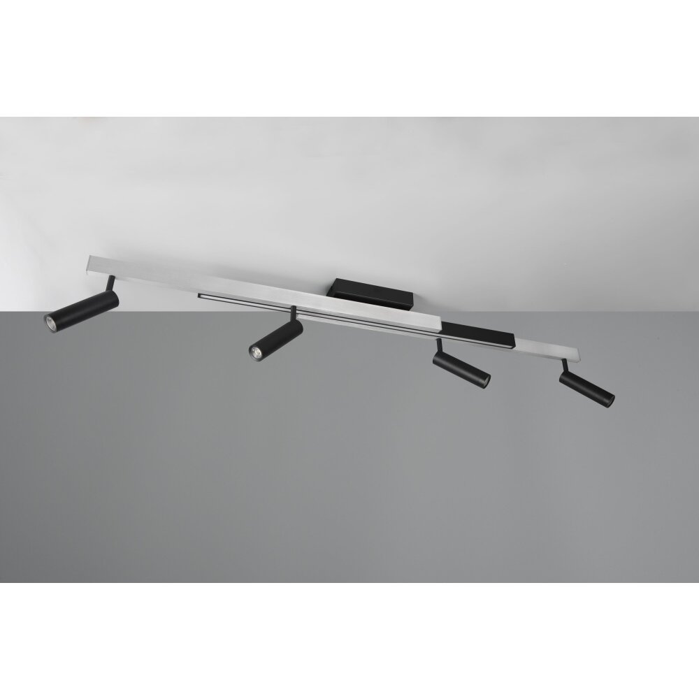 Trio Zeno Deckenleuchte LED Aluminium, 5-flammig, Fernbedienung