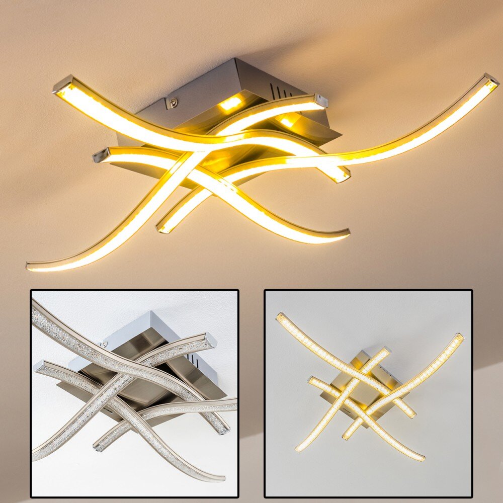 Kelowna Deckenleuchte LED Nickel-Matt, 1-flammig main product photo