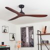Follseland Deckenventilator Braun, Holzoptik, Schwarz