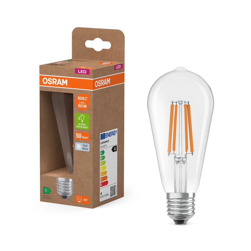 Osram LED E27 3,8 Watt 4000 Kelvin 806 Lumen main product photo