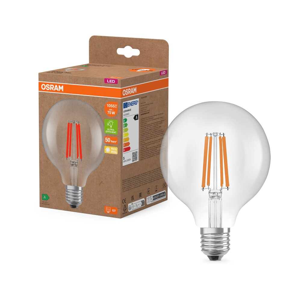 Osram LED E27 5 Watt 2700 Kelvin 1055 Lumen main product photo